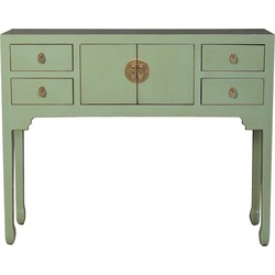 Fine Asianliving Chinese Sidetable Ash Groen - Orientique Collectie