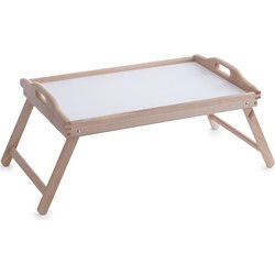 Dienblad/serveerblad op poten grenen hout 50 x 30 cm - Ontbijt op bed - Dienbladen
