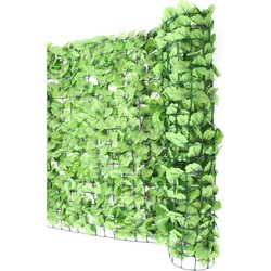 Cosmo Casa - Tuininrichting - Privacyhaag - Decoratief - Flexibel - Natuurlijke uitstraling - Textiel/PVC - 300x100cm Groen