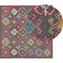 FINIKE  - Vloerkleed - Multicolor - 200 x 200 cm - Wol
