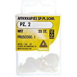 Afdekkap schroef pz2 wit 25st