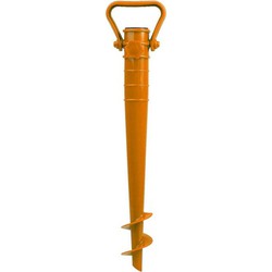 Parasolharing - oranje - kunststof - D22-32 mm x H38 cm - Parasolvoeten
