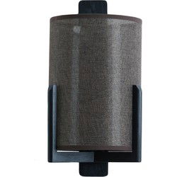Wandlamp Litto - Mat zwart - 22x18x36cm