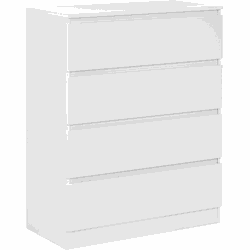 Beliani WINNIPEG - Commode-Wit-Vezelplaat