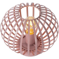 Modern en hip roze tafellamp 25,5 cm E27