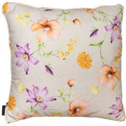 Sierkussen met paspel ca. 50x50 cm Florina purple (4 stuks)
