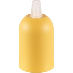 Moderne lamphouder - Yellow - 4,4*4,4*8,5 cm - Rond - Geschikt voor E27 gloeilamp - Fitting - Gemaakt van kunststof - DIY hanglamp houder - Voor thuis bar kantoor - Binnenverlichting