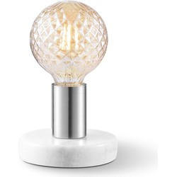Home sweet home tafellamp Sten Marble - marmer/mat staal