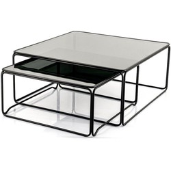 Furnilux - Salontafel Olit large set van 2 - 75 x 75 x 33 cm