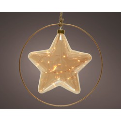 MicroLED ster BO d26h26 cm amber/klassiek warm kerstverlichting