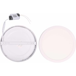 2x Plafonniere / LED plafondlamp rond 20.5 cm - Plafonniere