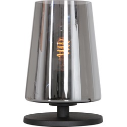 Steinhauer tafellamp Ancilla - zwart - metaal - 14,5 cm - E27 fitting - 3103ZW