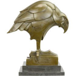 A BRONZE ART DECO SCULPTURE OF AN EAGLE