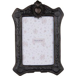 Clayre & Eef Fotolijst Zwart Kunststof