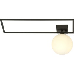 Minimalistische plafondlamp Sorrentino Zwart