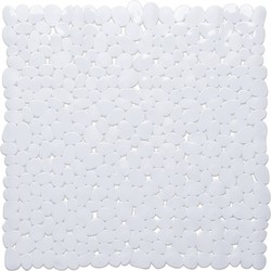 Witte anti-slip douche mat 53 x 53 cm vierkant - Badmatjes