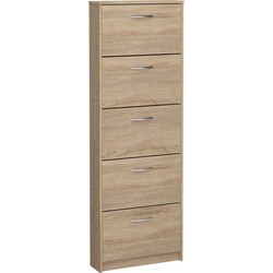 Schoenenkast 5 kleppen Step - L58,5 x H168,5 cm