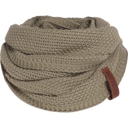 Knit Factory Coco Gebreide Colsjaal Dames & Heren - Nekwarmer - Ronde Sjaal - Olive