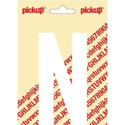 Plakletter Nobel Sticker witte letter N - Pickup