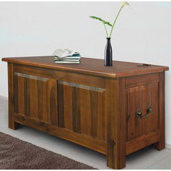 Opbergkist Dekenkist Bruin Acaciahout 85x44x48cm