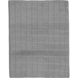 5Five Afwas afdruipmat keuken - absorberend- microvezel - grijs stip- 38 x 50 cm - Afdruiprekken