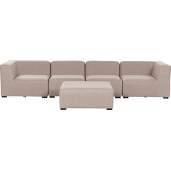 Beliani AREZZO - Loungeset-Beige-Polyester
