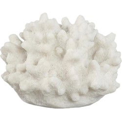 PTMD Lamp Graeme - 13x12x9 cm - Polyester - Wit