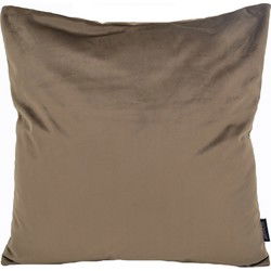 Velvet Donkerbruin | 45 x 45 cm | Kussenhoes | Polyester