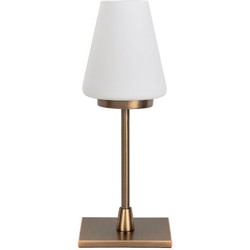 Moderne Glazen Highlight Tafellamp Oscar met Touch dimmer - Brons