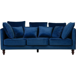 FENSTAD - Driezitsbank - Marineblauw - Fluweel