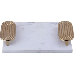 PTMD Plateau Dez - 30x23x5 cm - Marmer - Goud