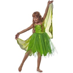 Dreamy Dress-Ups Dreamy Dress-Ups Jurk met vleugels m: fee groen