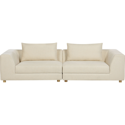 LERMON - Driezitsbank - Beige - Polyester