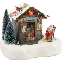 Weihnachtsfigur Weihnachtsmann Shop 16,5x12x13,5 cm - Luville