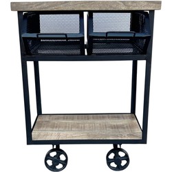 Trolley/BBQ tafel 2 Lades