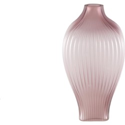 PTMD Vaas Halde - 19x19x37 cm - Glas - Roze