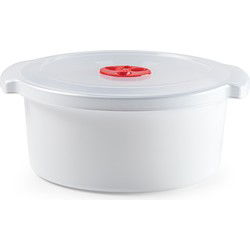 PlasticForte Magnetronschaal met speciale deksel - 3L - 25x23x10 cm - Magnetronbakken