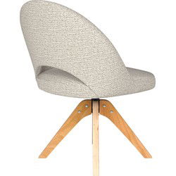 Housecraft Living Mick Eetkamerstoel Draaibaar Hout Off-White