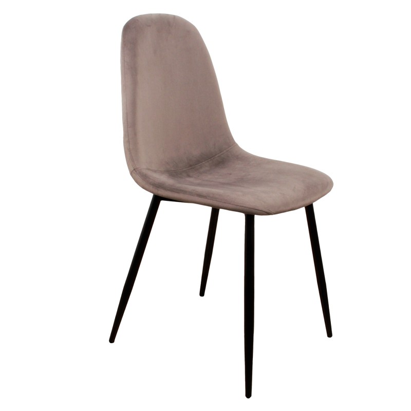 PoleWolf - Blossom chair - Velvet - Grey - 