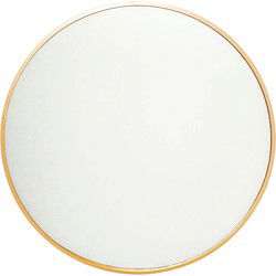 Mirror - Round - Metal - Gold - 100x2,5x100cm