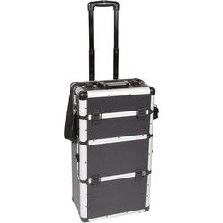 Aluminium trolley 370 x 270 x 670 mm zwart