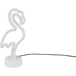 Tafellamp Flamingo - Kunststof - Wit