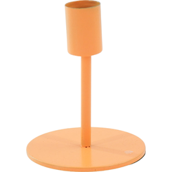 Candleholder - Basic - Metal - Neon Orange - 8x8x10cm