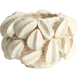 Light&living Vaas deco 33,5x33x23 cm CARAMBOLA keramiek crème