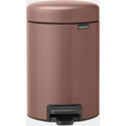 NewIcon Pedaalemmer, 3 liter, kunststof binnenemmer - Satin Taupe