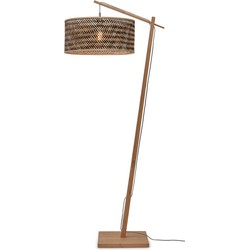 Vloerlamp Java - Bamboe/Zwart - 75x50x176cm
