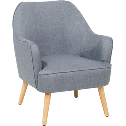 Beliani LOKEN - Fauteuil-Grijs-Polyester