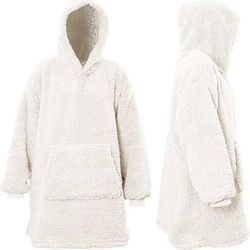 Unique Living - Hoodie Teddy - 70x50cm - Dove White