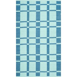 Safavieh Eco-Friendly Indoor Hand Made Area Rug, Recycled Plastic Collection, TMF123, in Sea, 91 X 152 cm