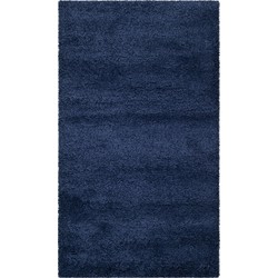 Safavieh Shaggy Indoor Woven Area Rug, Milan Shag Collection, SG180, in Navy, 91 X 152 cm